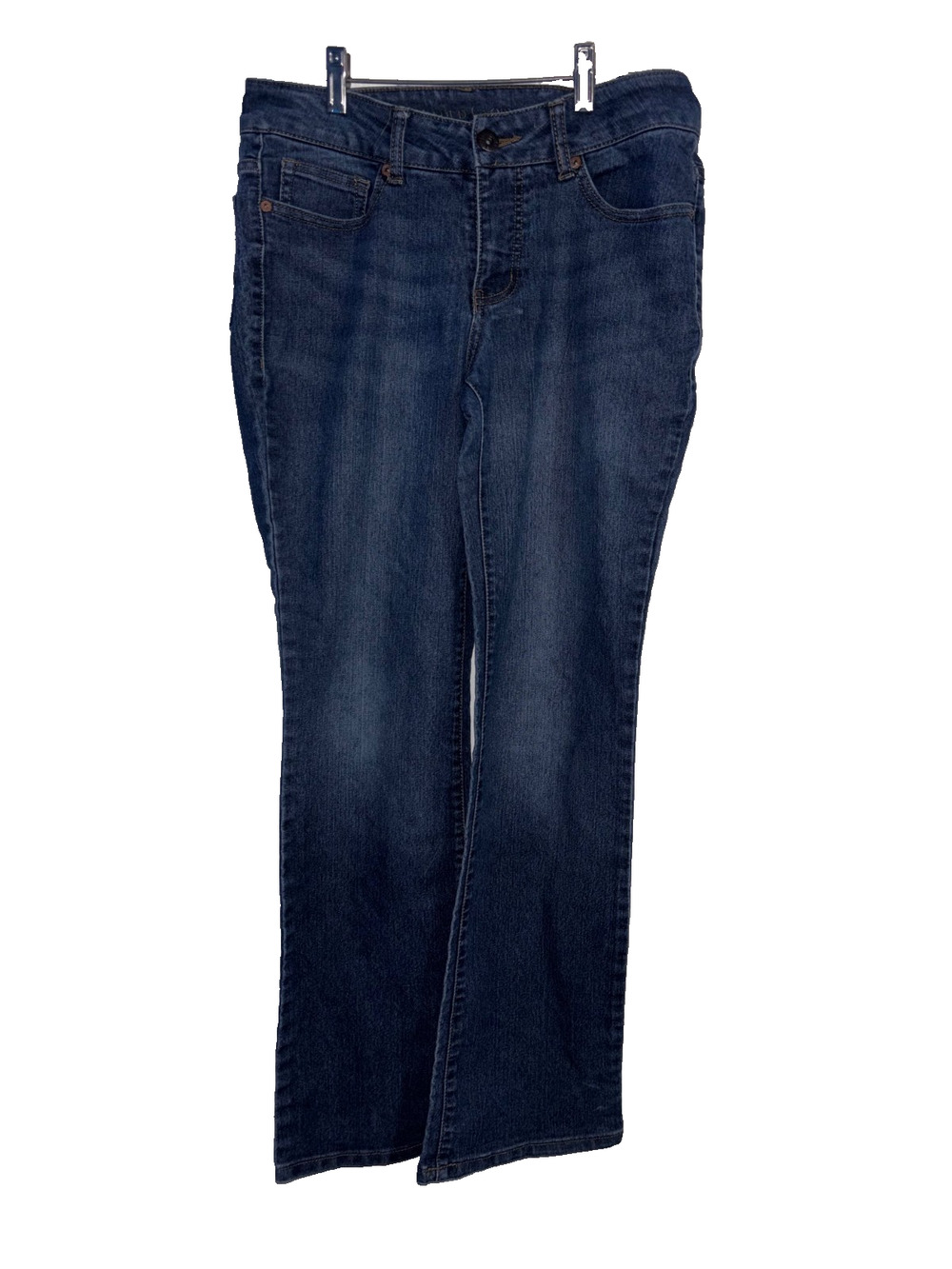 Faded Glory Jeans Women 8 Stretch Bootcut Blue Denim Classic Pants 30x29.5